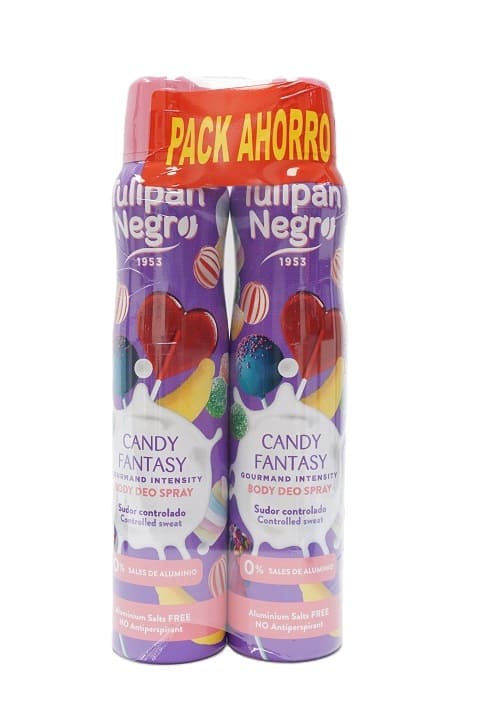 desodorante candy tulipan negro duplo 2x200 ml