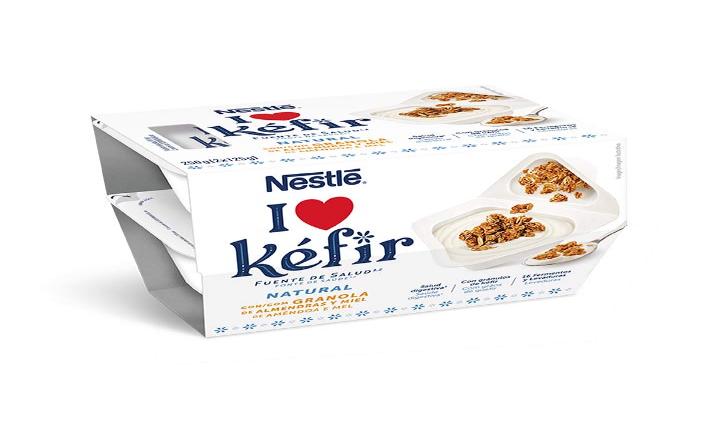 kefir natural c/granola pack-2*125 grs