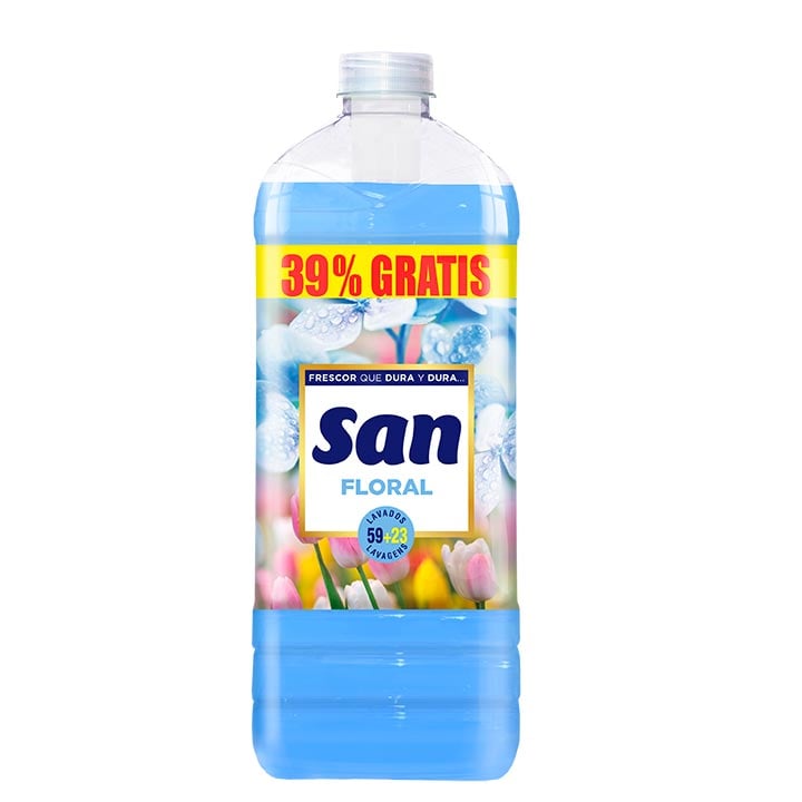 suavizante concentrado azul san 70 + 12 lavados