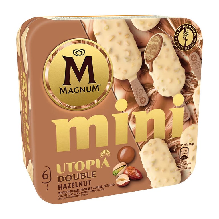 6 magnum mini double hazelnut 6u