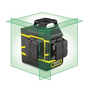 nivel laser 3d metrica 61438 60m verde 2 baterias