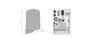 motorline - mr5 c/caixa - tarjeta receptora motorline mr5 con caja