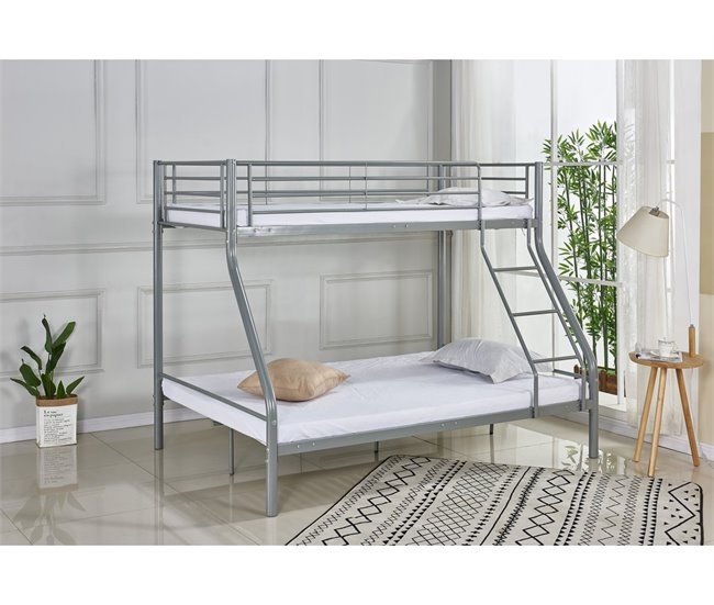 litera triple metálica con cama de 135/140 (kit)