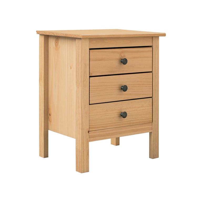 mesita de madera 3 cajones.