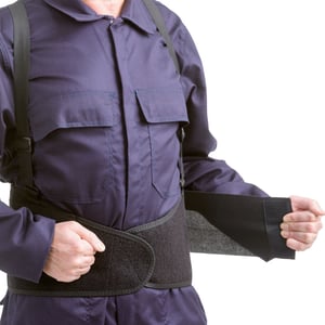 faja lumbar elástica con velcro y tirantes (en blíster)