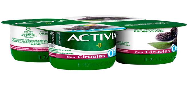 yogur bifid.c/ciruel.desnat. activia 4x125gr.