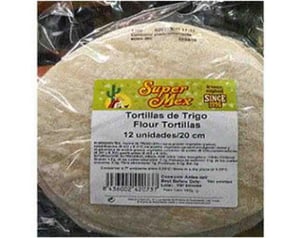 tortitas de trigo super mex 12u. 20cm 480gr