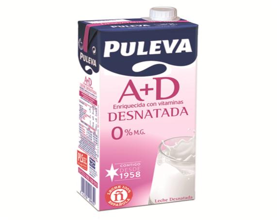 leche desnatada puleva brik 1l