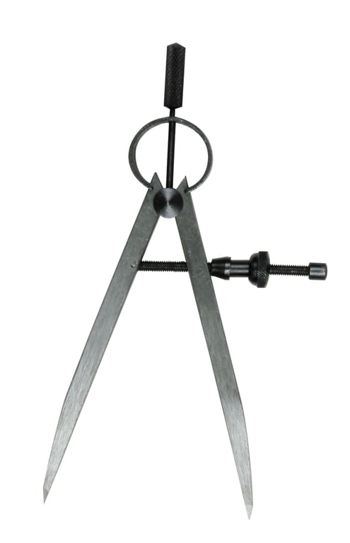 Compás de muelle 200 mm patas rectas
