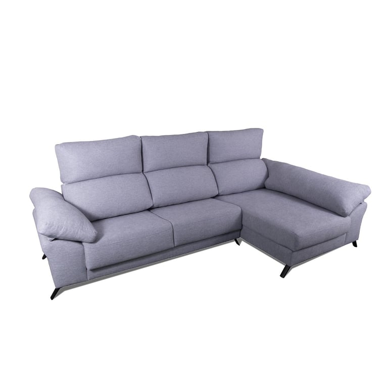 chaise longue derecho deslizante y cabezales reclinables
