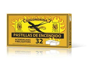 pastillas enciende fuego  32ud.