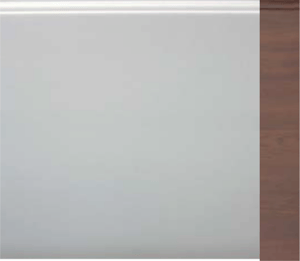 ml panel secc 610 liso imitación madera oscura ext, gofrado blanco int