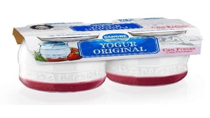yogur orig. c/fresas danone 2x135gr