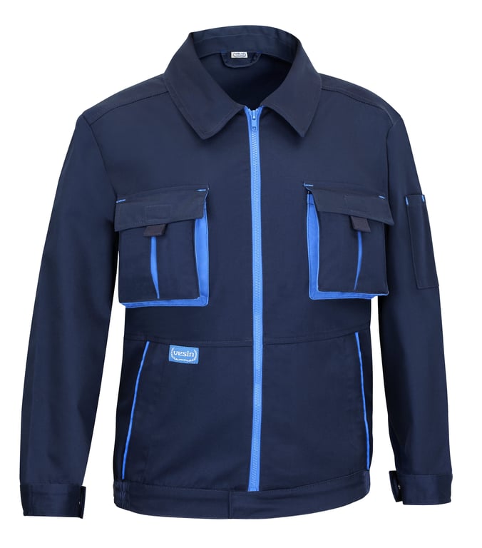 cazadora con cremallera  marino-azulina   52