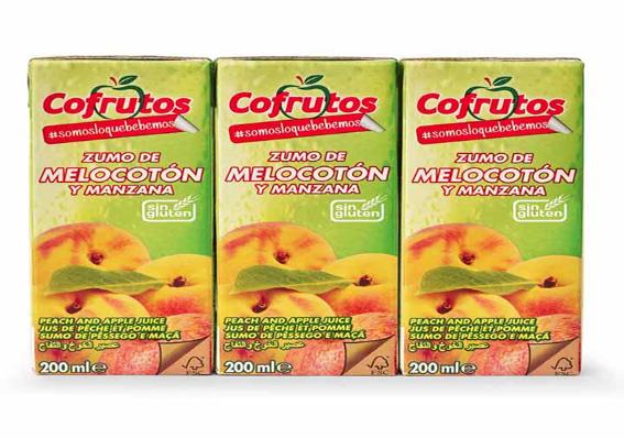 zumo melocoton cofrutos brik 3x200ml