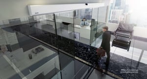 motorline - automatismo puerta cristal 1 o 2 hojas hasta 2000 mm. kapvsp - 4200