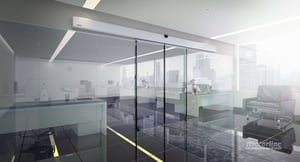 motorline - automatismo puerta cristal 1 o 2 hojas hasta 2800 mm. kapvsp - 5800