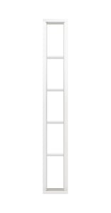 fijo lateral mod. separador blanco 300 x 2100 mm. cristal