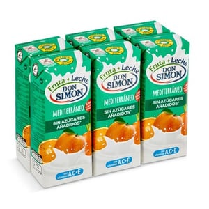 fruta y leche zero medit. d.simon 6x200ml