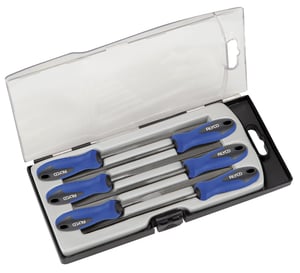 juego de 6 limas de 100 mm c/plastico