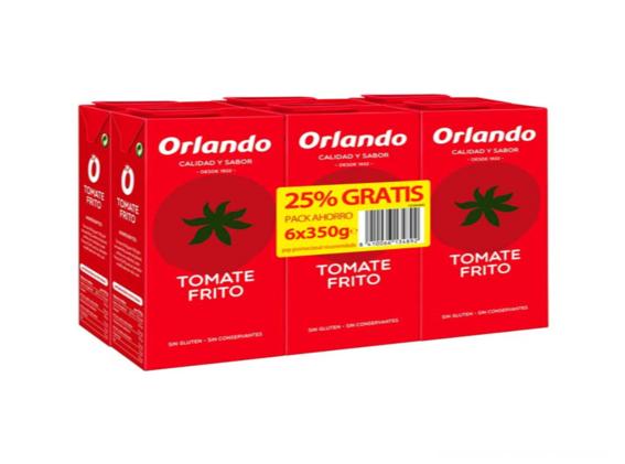 tomate frito orlando pack-6x350gr