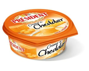 crema queso cheddar president 125gr