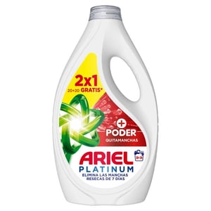 detergente liq.ariel platinum 20+20