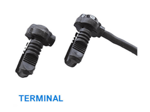 motorline - para goma b2 ts2 - terminal + cable 0,25m