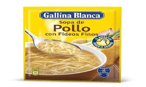 sopa de pollo con fideos g. blanca 70 grs.