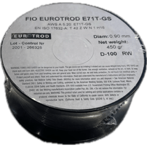 rollo hilo tubular sin gas 450gr. - 0.9 mm eurotrod mer07842