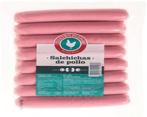 salchicha pollo 4 plumas 1 kg. 