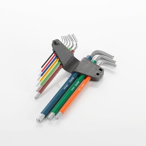 juego 9 llaves allen hexag. multicolor