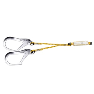 doble cuerda 1,8 m, absorbedor+mosquetones súpermaxi 110 mm