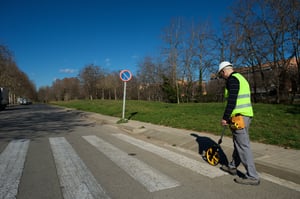 topómetro profesional telescópico, medición hasta 10.000 metros - ref.595000