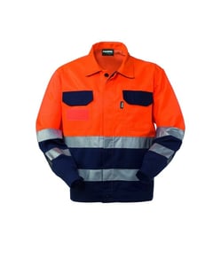 chaqueta alta visibilidad rossini a10130-42 naranja-azul
