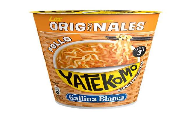 fideos pollo yatekomo g. blanca vaso 60gr.