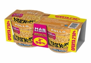 fideos pollo yatekomo bipack 120gr.