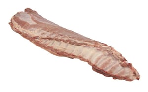 tira de costilla de cerdo fresco