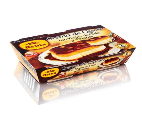 crema queso c/t.cielo y piñones reina 2x90gr.
