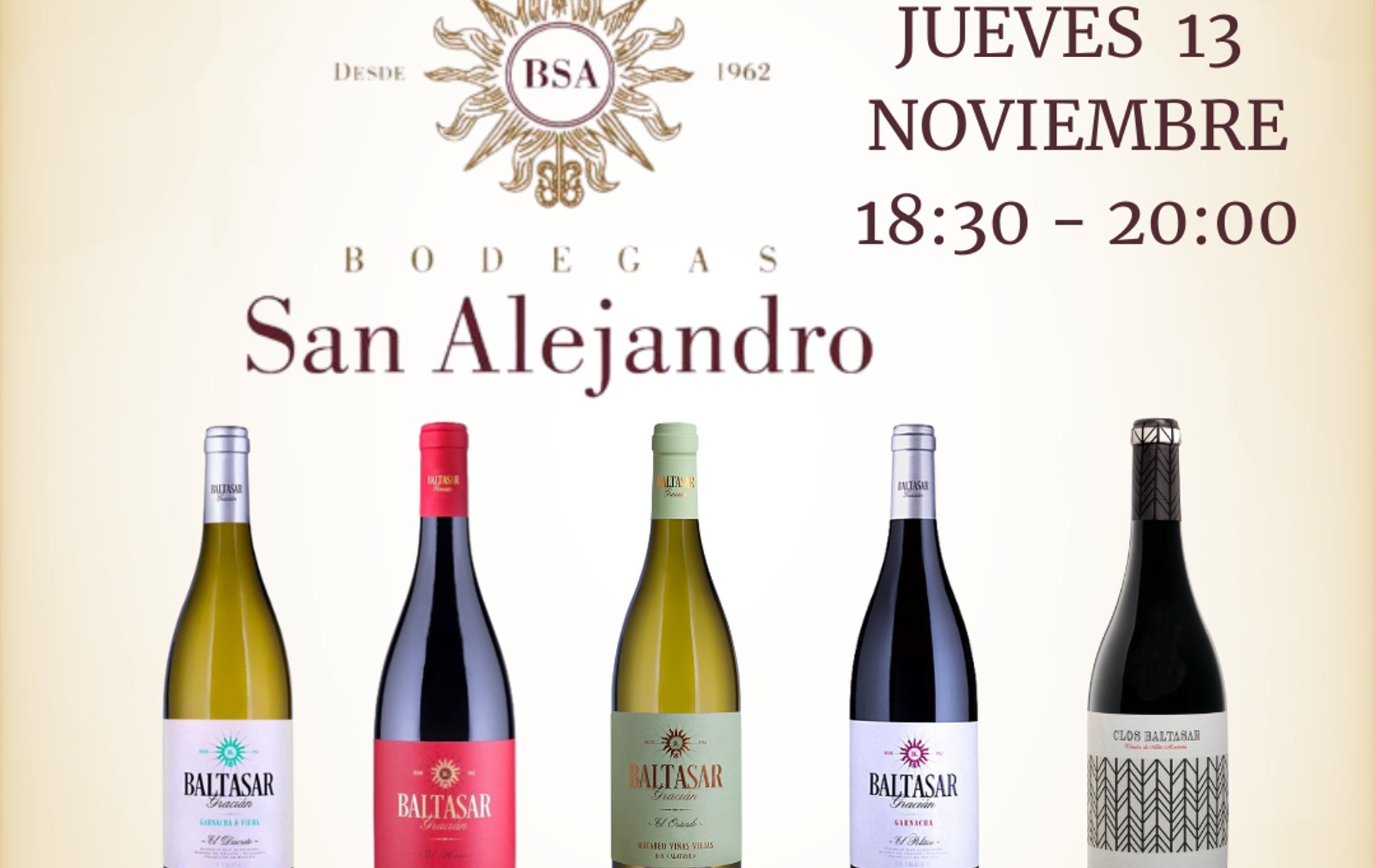 cata con bodegas san alejandro / wine tasting with bodegas san alejandro