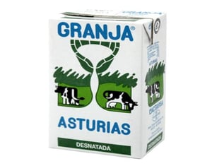 leche desnatada granja brik 1l
