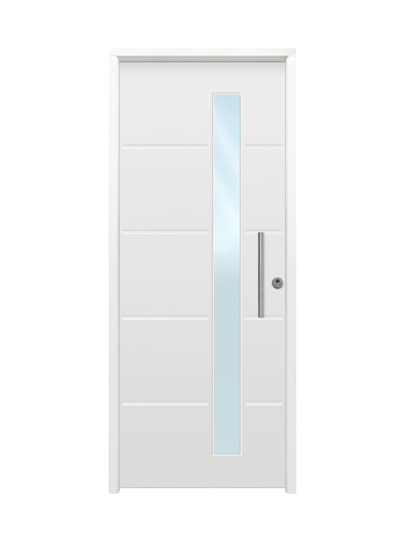 puerta entrada vivienda stock - saga-100 cintia-crl 0900x2100 ral9003 3p/1c izda*