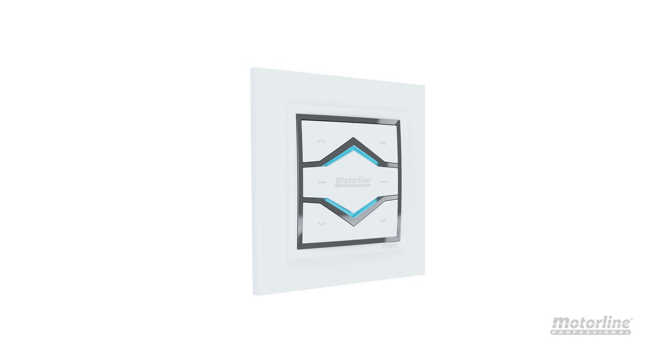 Motorline - Emisor pared sobreponer negro MX93