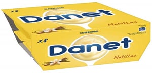 natillas vainilla danone danet 8x125gr.