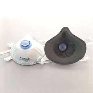 ffp3 nr d, mascarilla preformada con válvula y carbón activo
