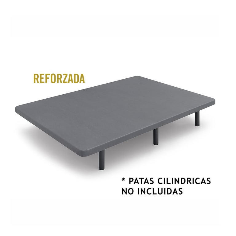base tapizada 40x30 - 5 barras t/3d gris.