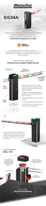 motorline - barrera electromecánica motorline sigma-x4