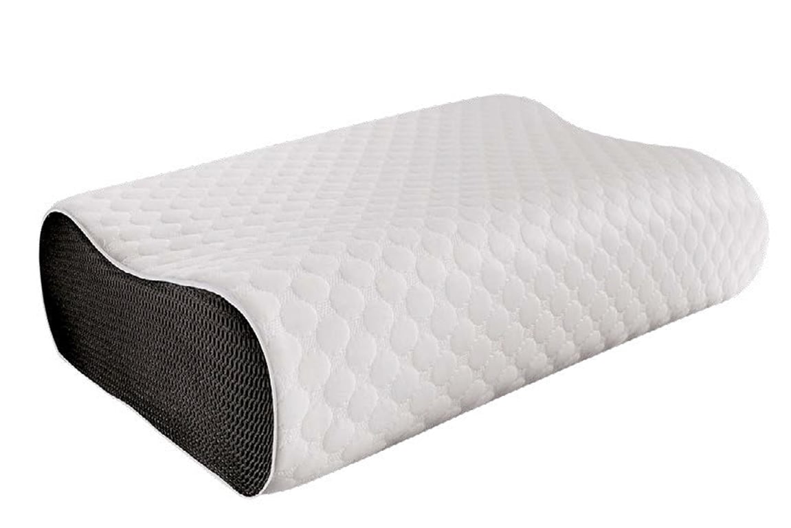 almohada ergonómica, firmeza alta.