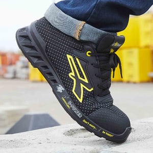 zapato u-power matt esd s3 src  negro-amarillo 41
