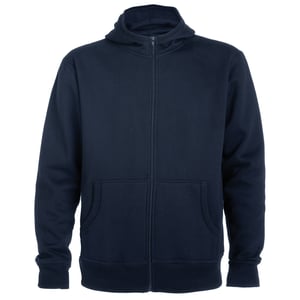sudadera roly montblanc 6421 cremallera y capucha azul 55 2xl cq64210555